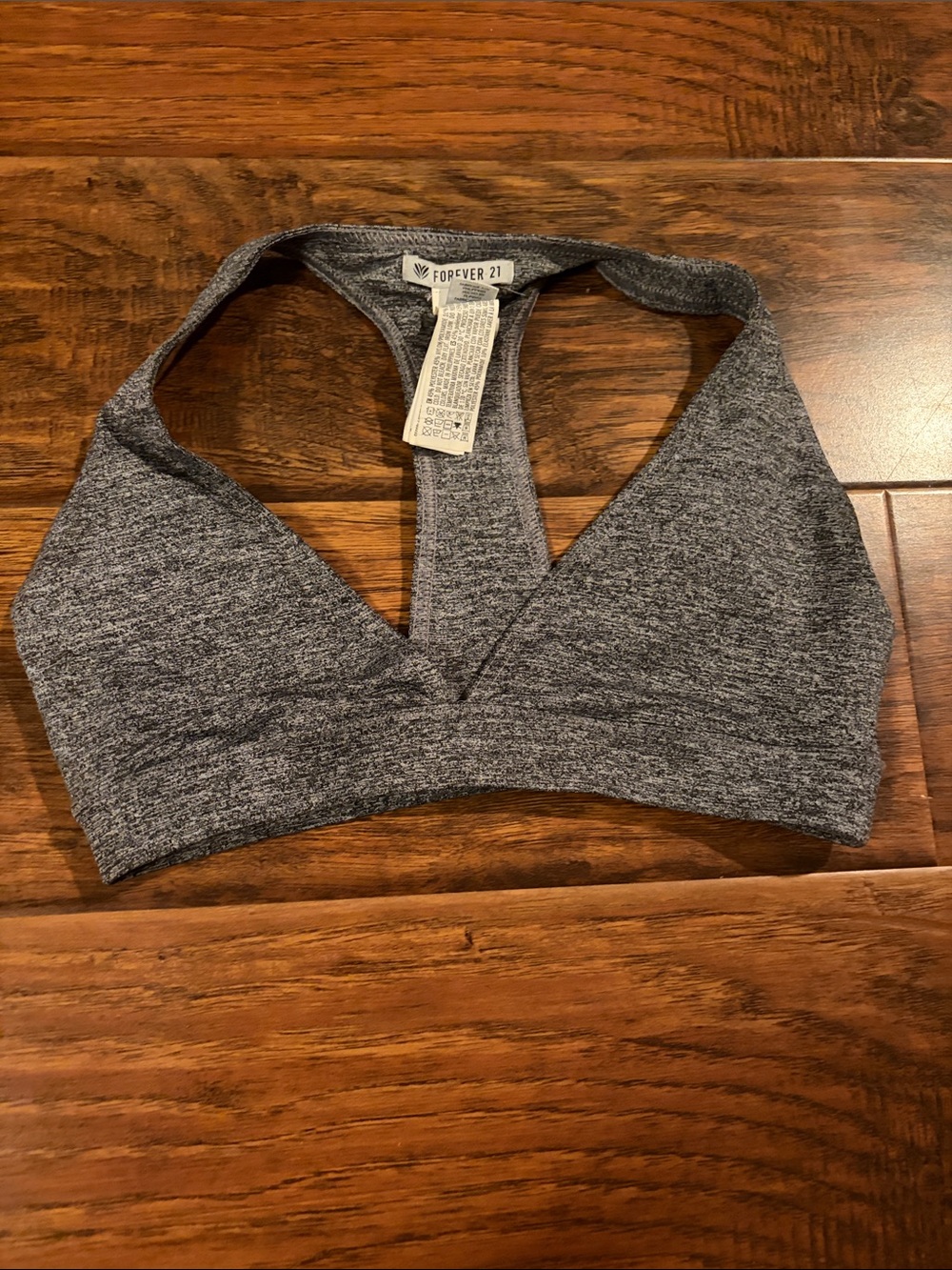 Forever 21 Heather Gray Racerback Bralette